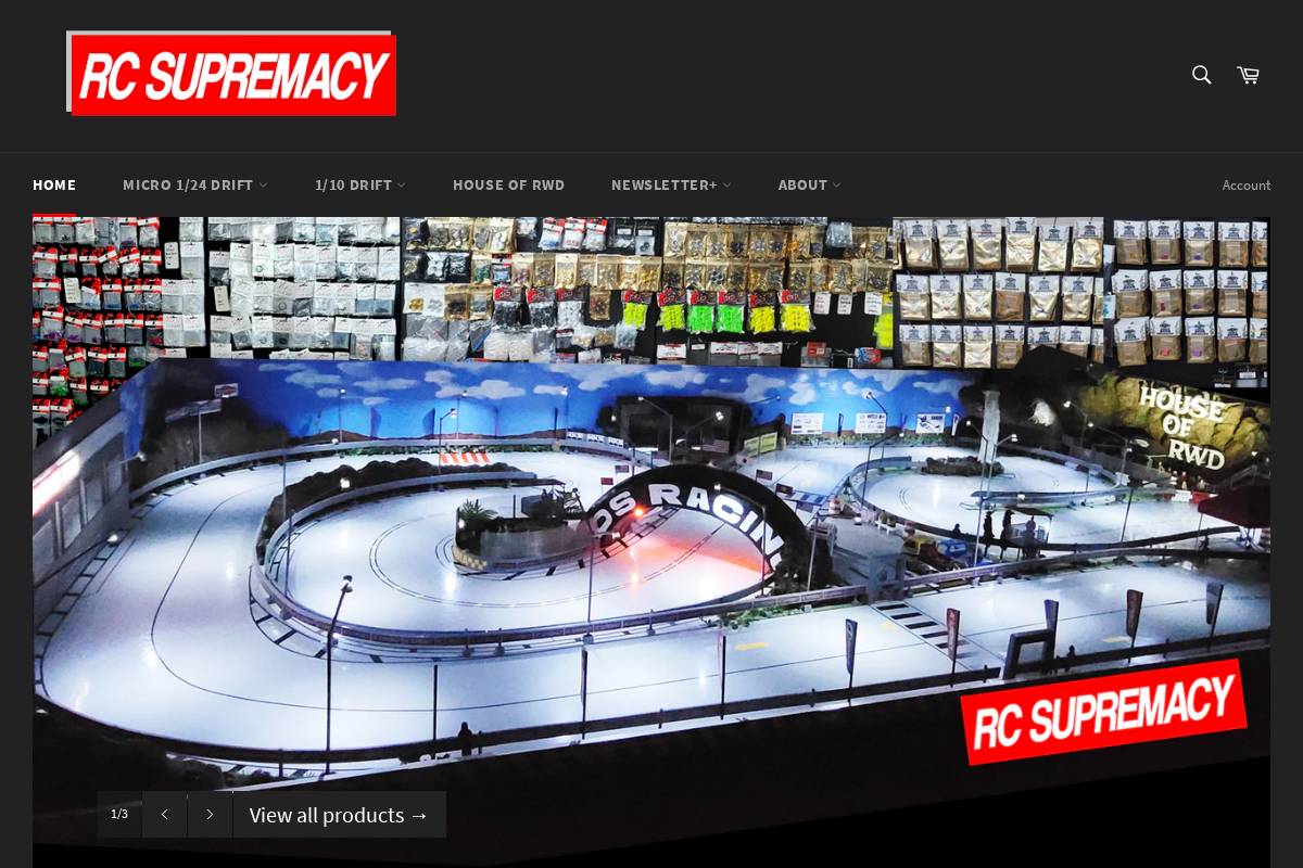 rcsupremacy.com homepage screenshot