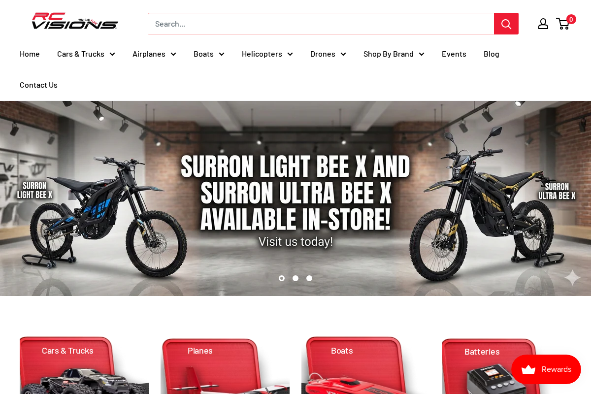 RC Visions homepage screenshot