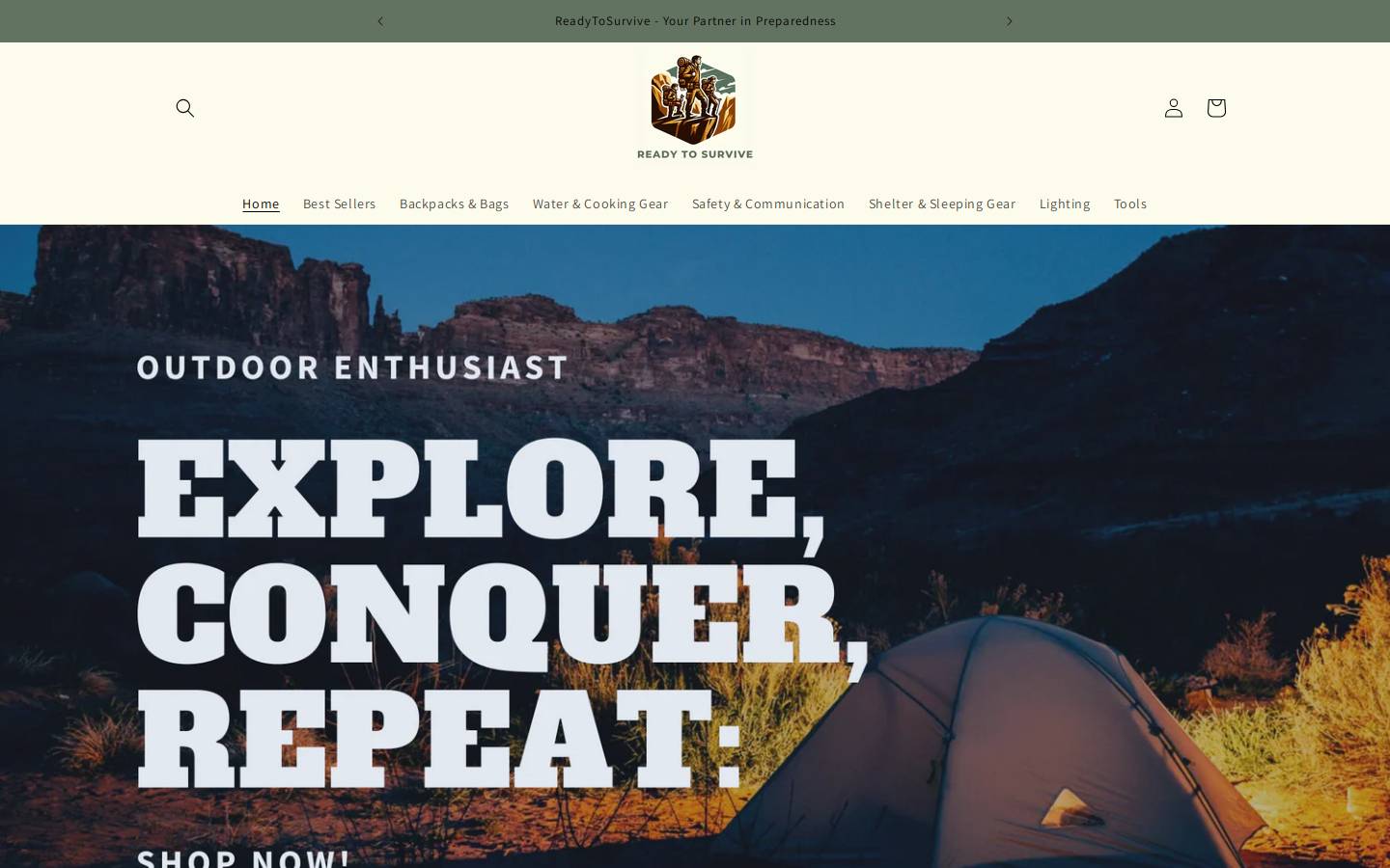 rdytosurvive.com homepage screenshot