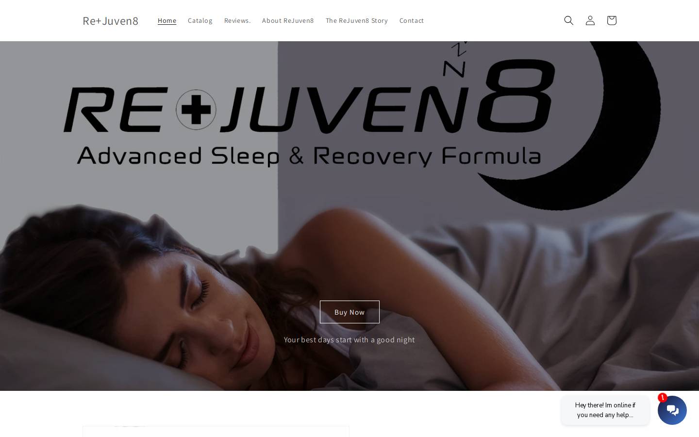 re-juven8.com homepage screenshot