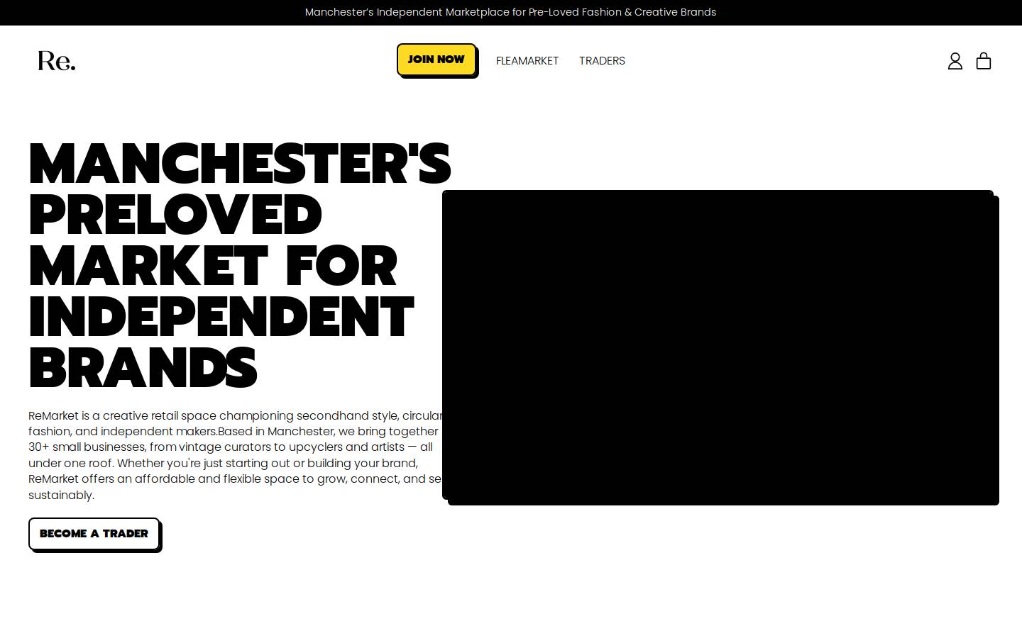 re-markets.com homepage screenshot