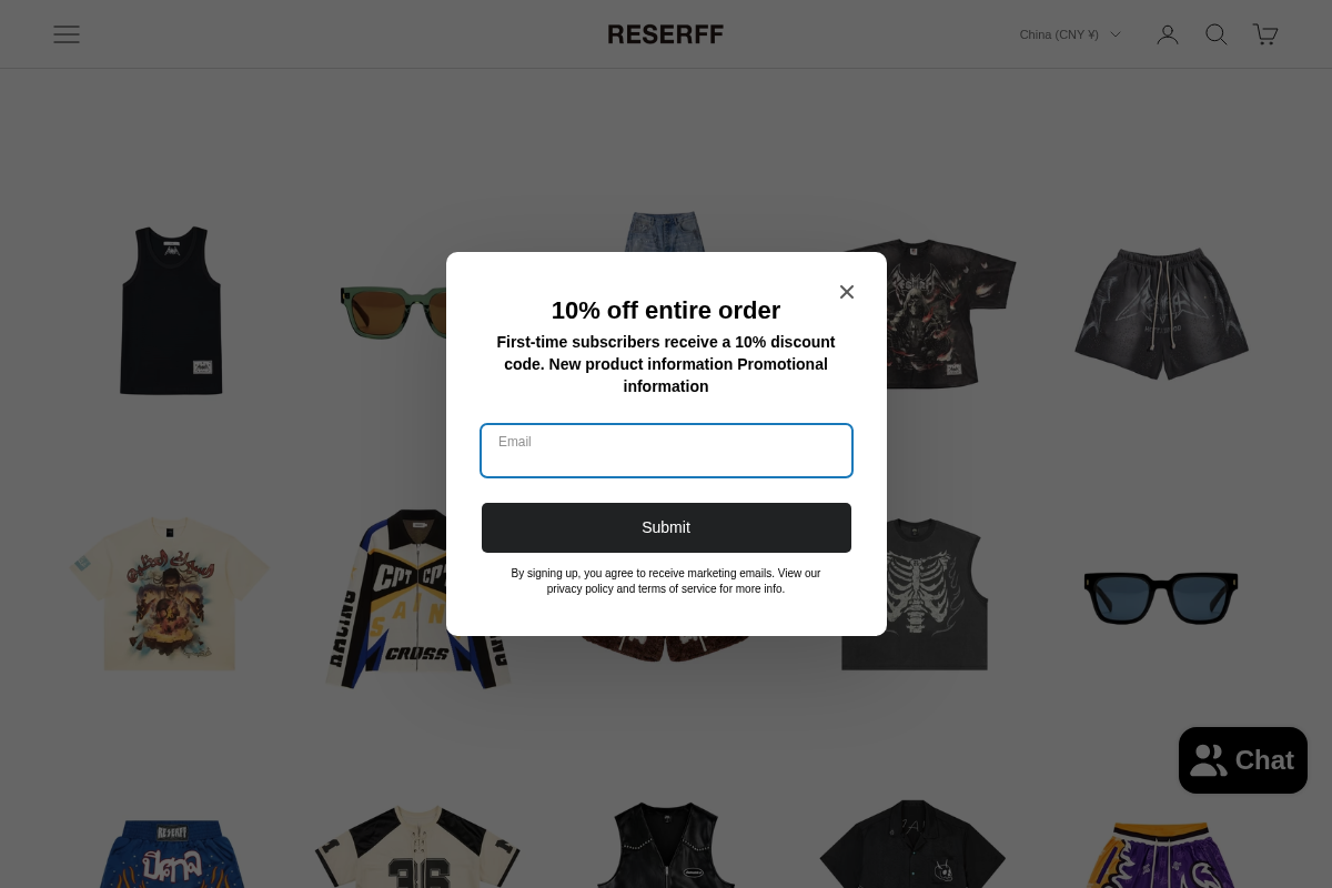 re-serff.com homepage screenshot