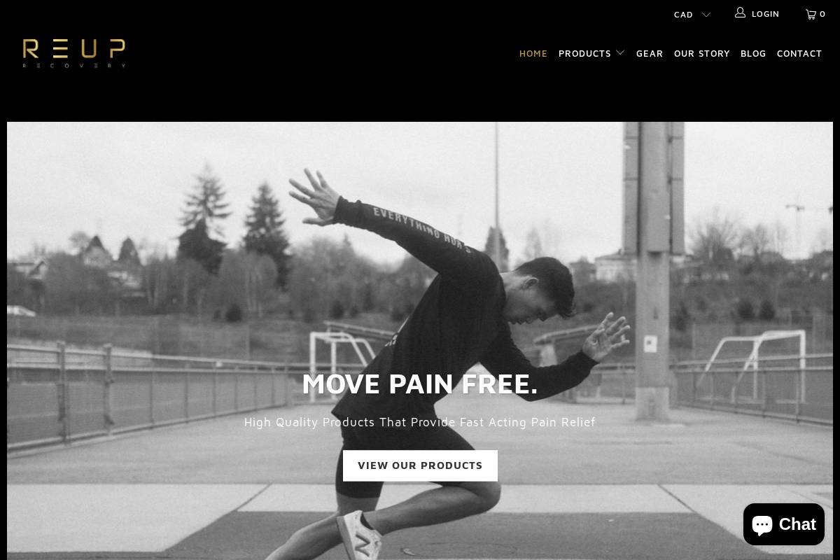 re-uprecovery.com homepage screenshot