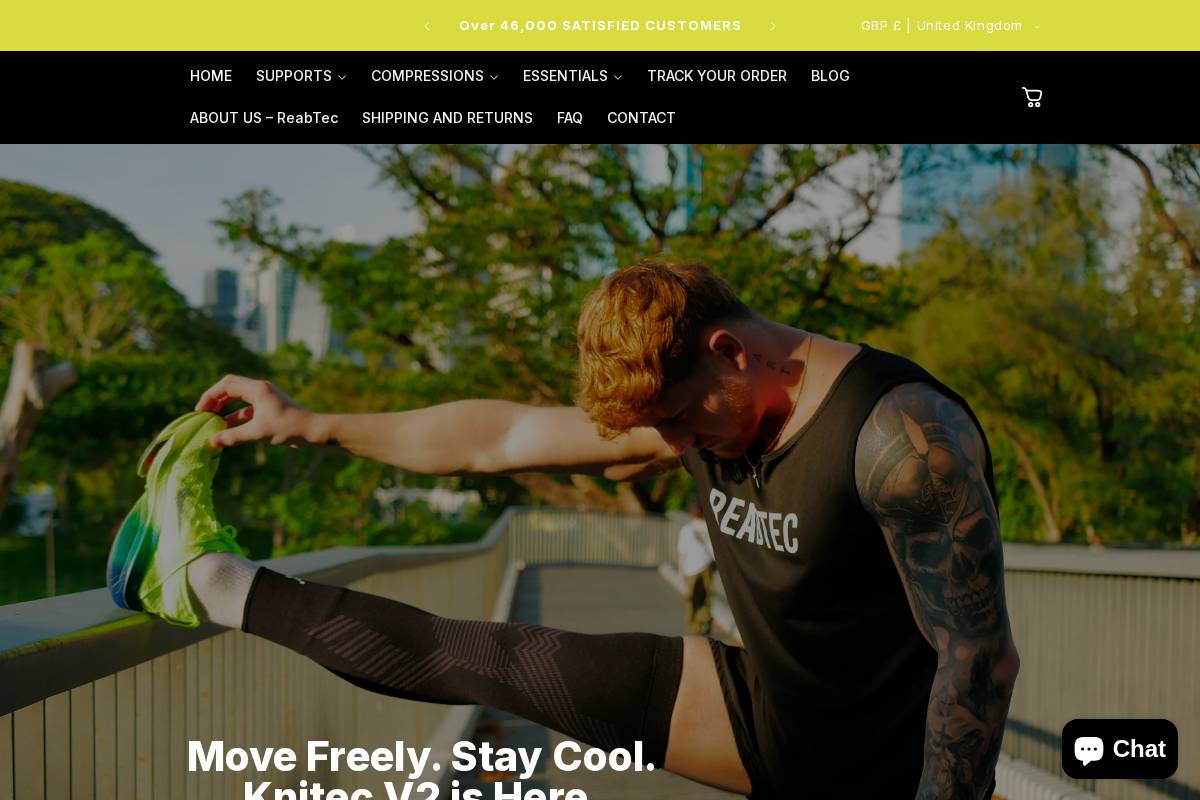 Reabtec homepage screenshot