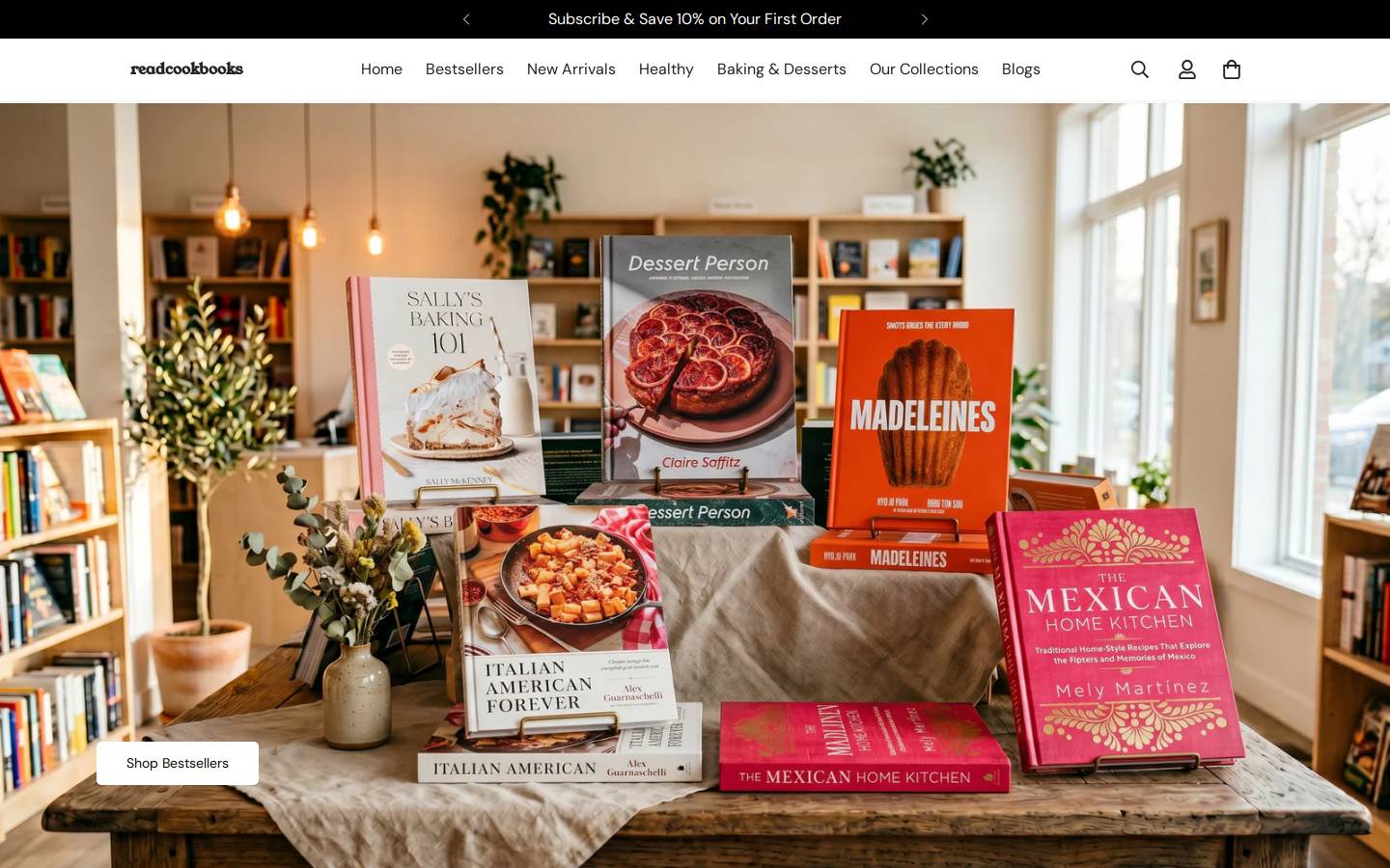 readcookbooks.com homepage screenshot