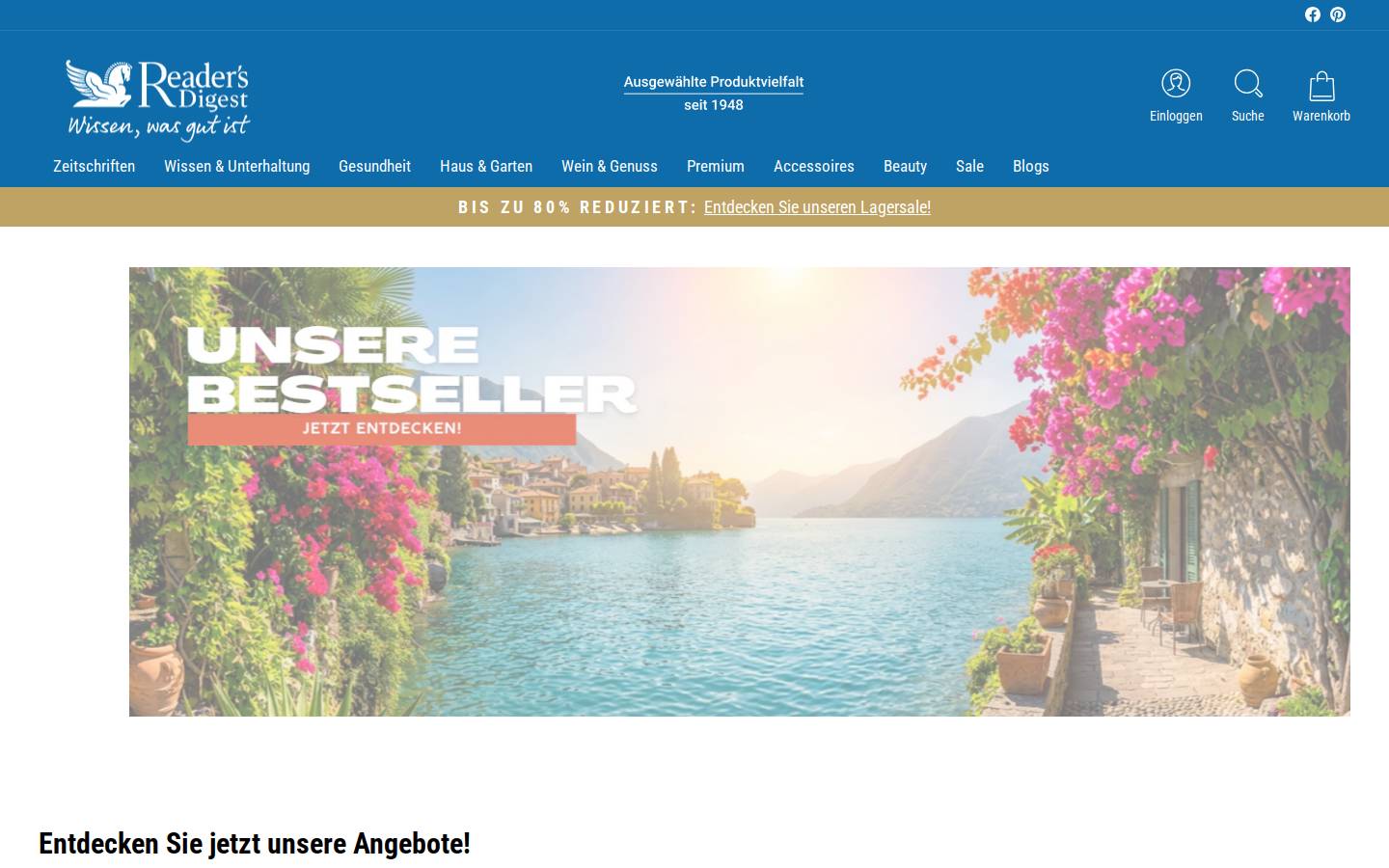 Das Beste homepage screenshot