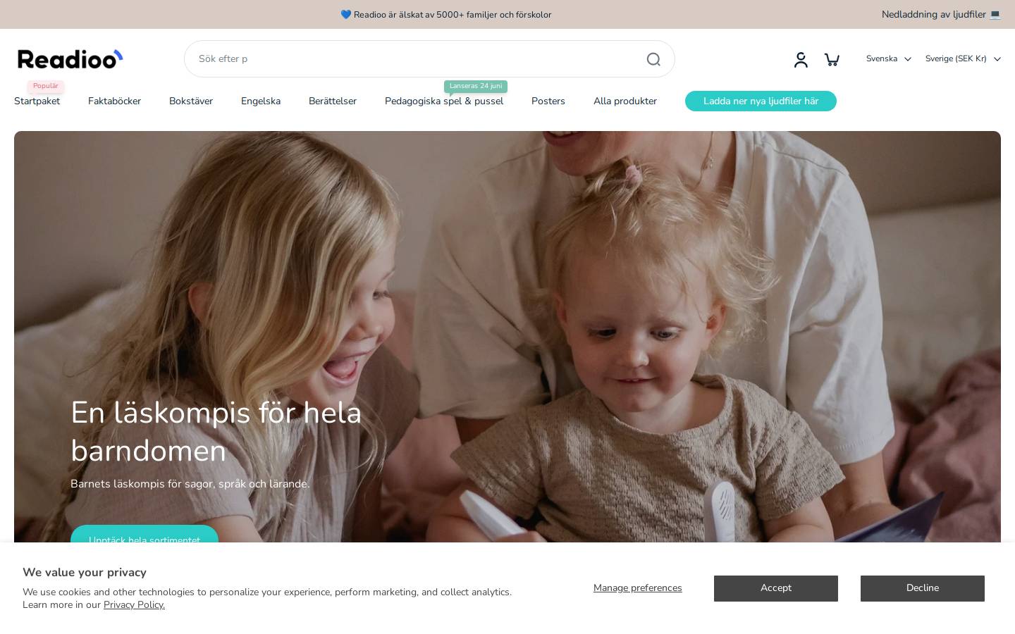 Readioo homepage screenshot