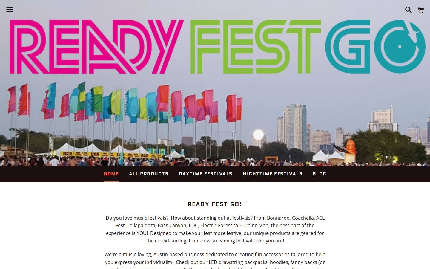 readyfestgo.com homepage screenshot