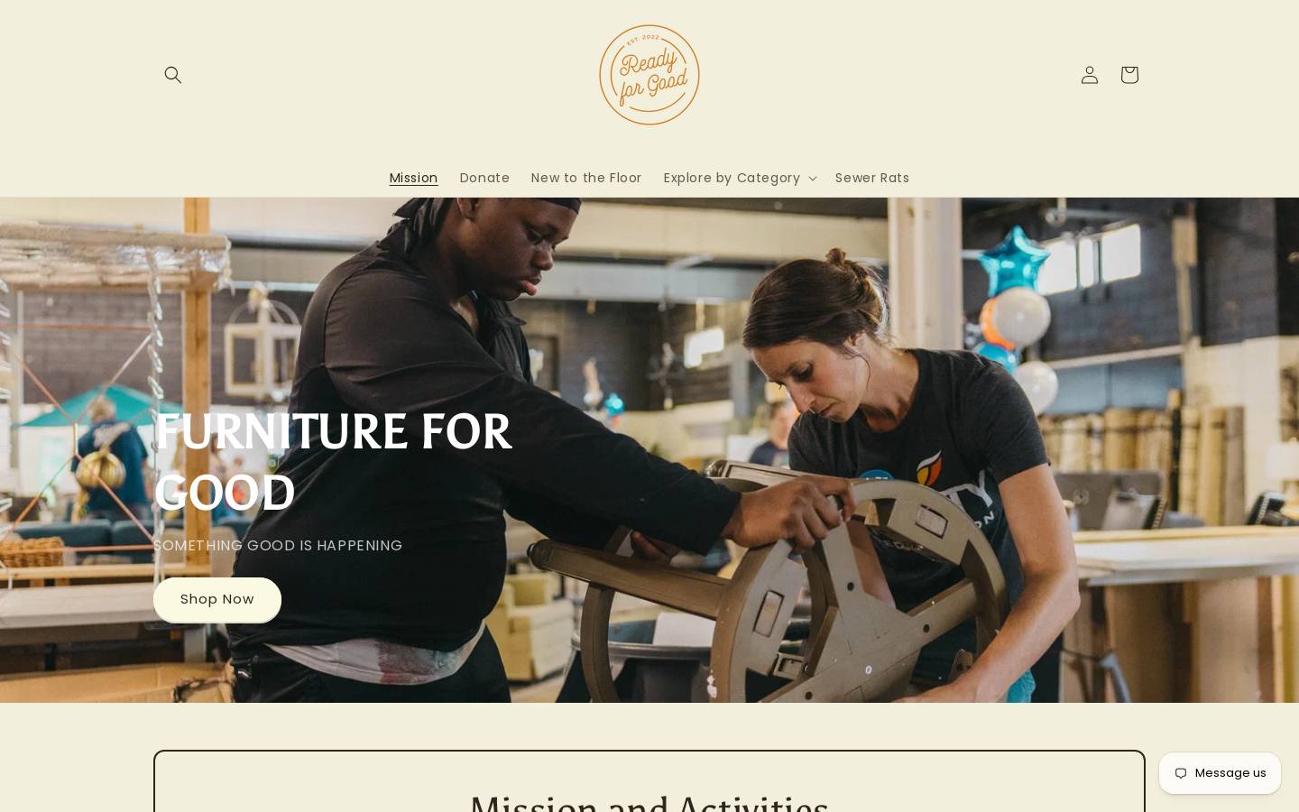 readyforgoodks.org homepage screenshot