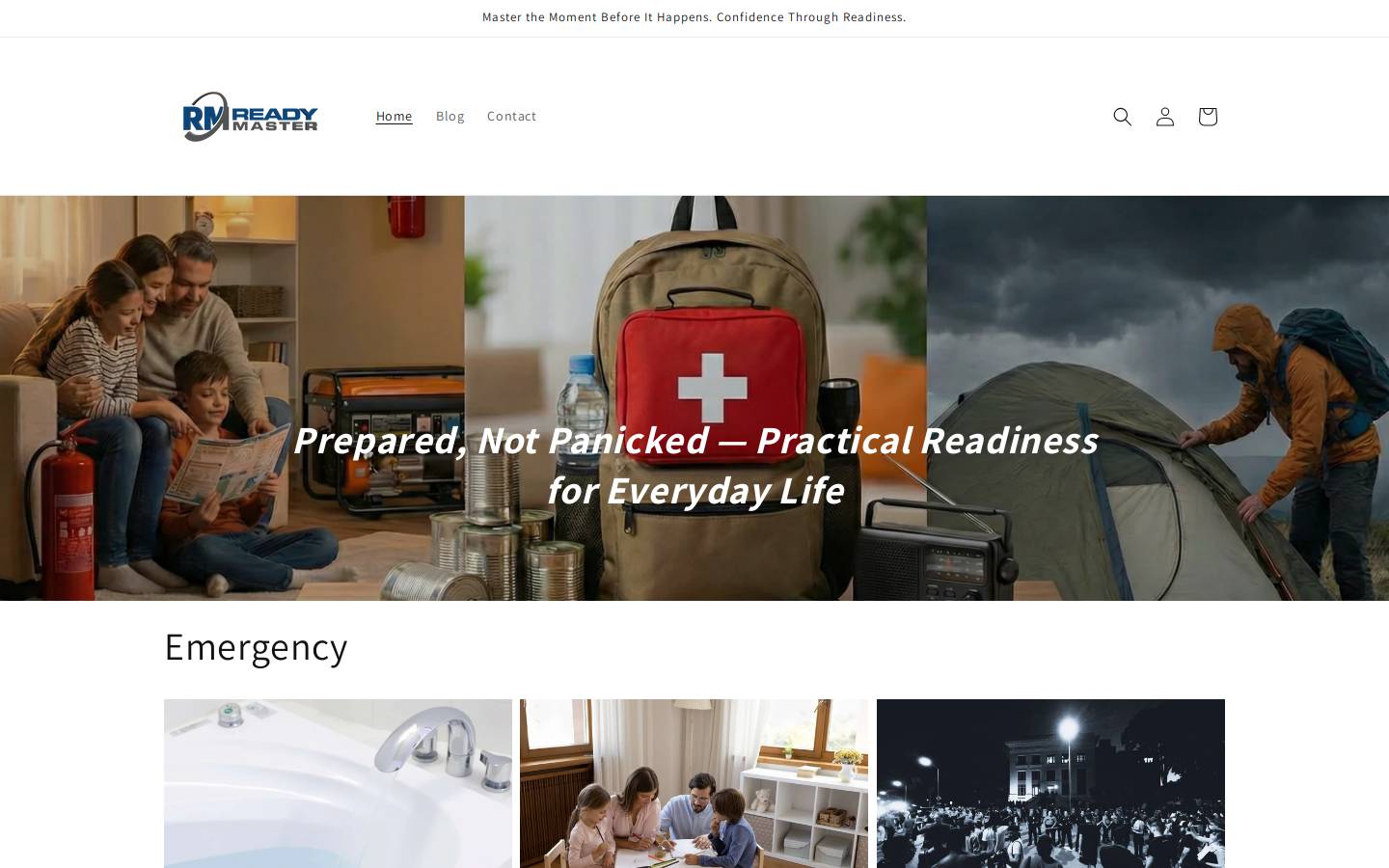 readymaster.com homepage screenshot