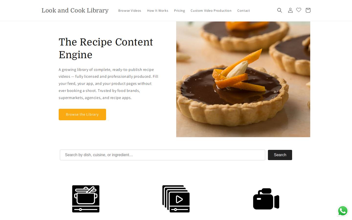 readyrecipevideos.com homepage screenshot