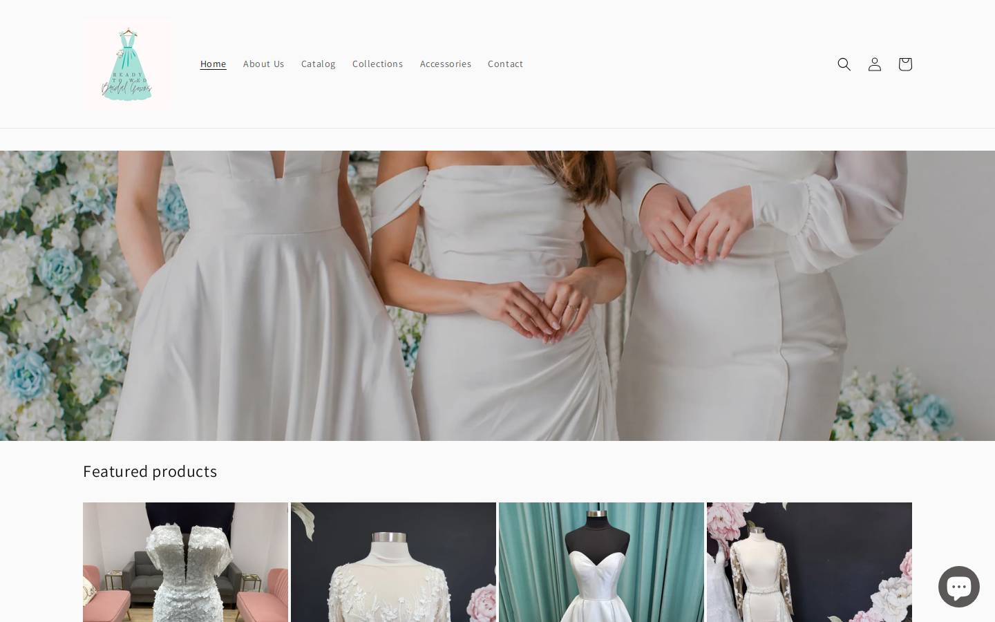 readytowedbridal.com homepage screenshot