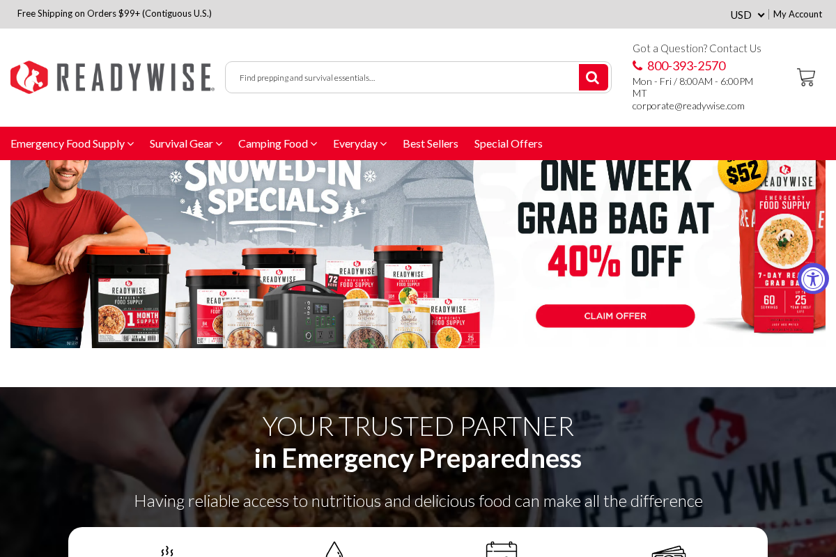 ReadyWise UK Limited homepage screenshot