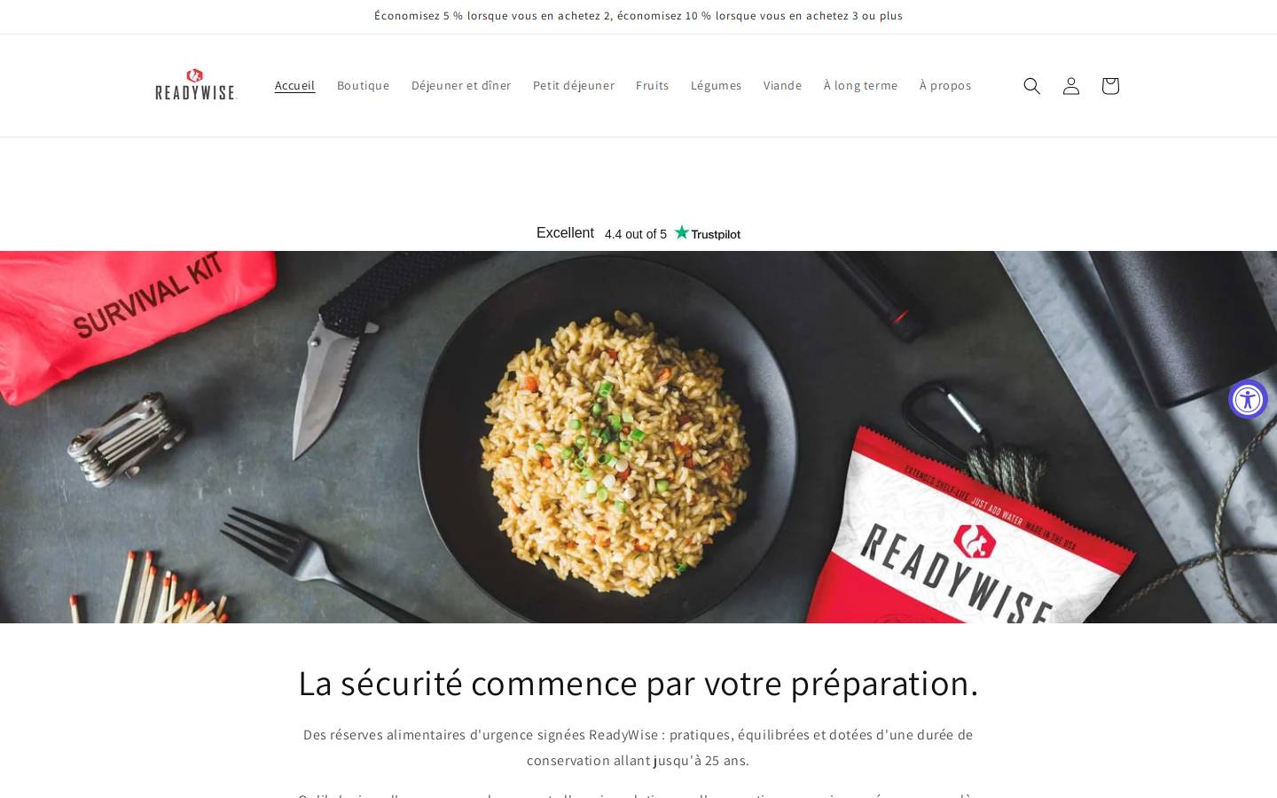 ReadyWise UK Limited homepage screenshot