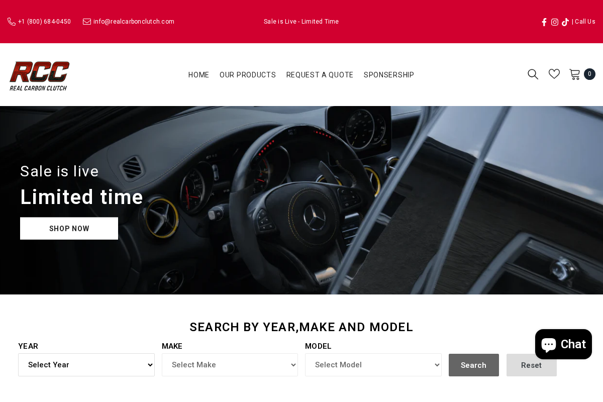 Carbon Clutch homepage screenshot