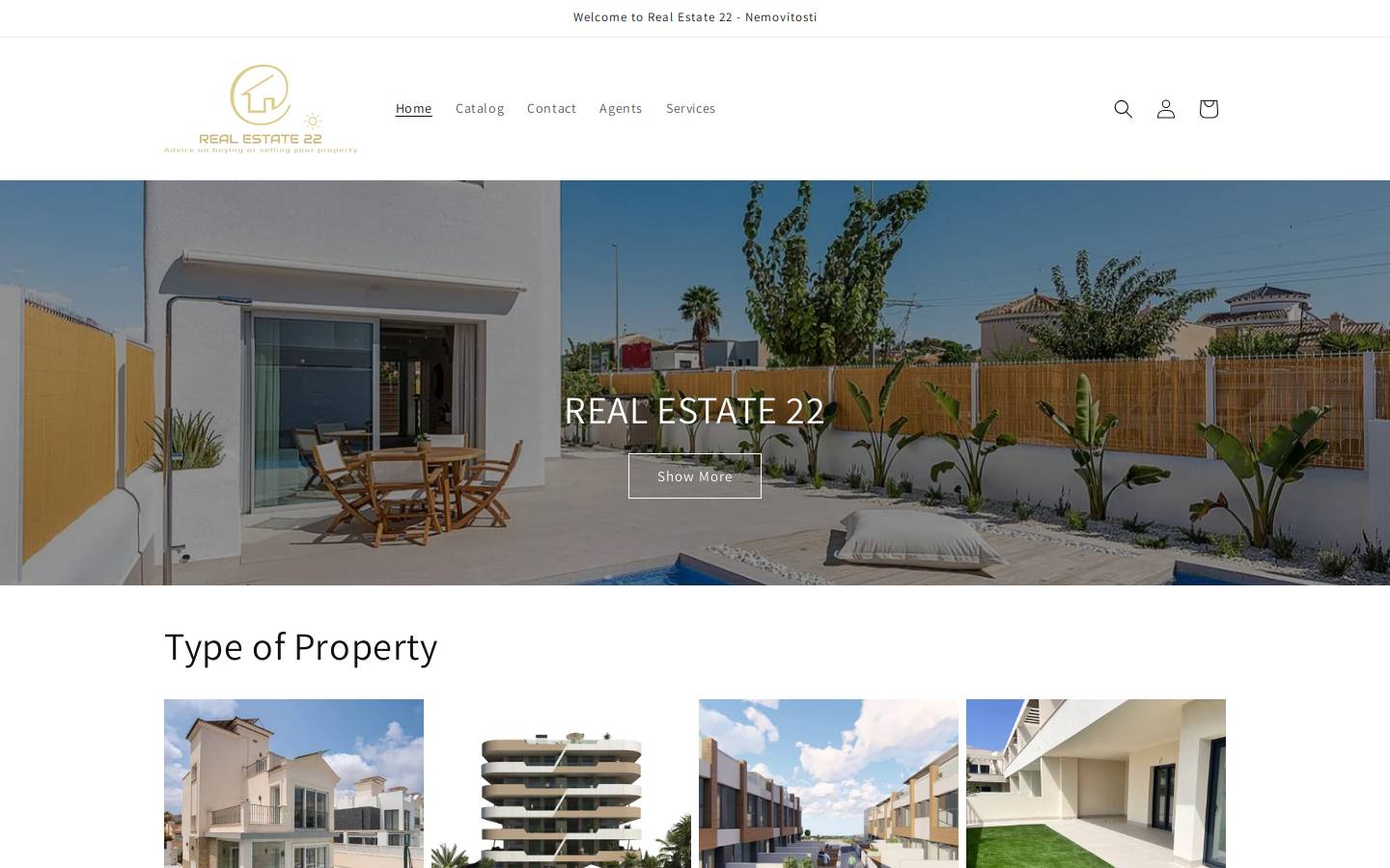 realestate22.es homepage screenshot