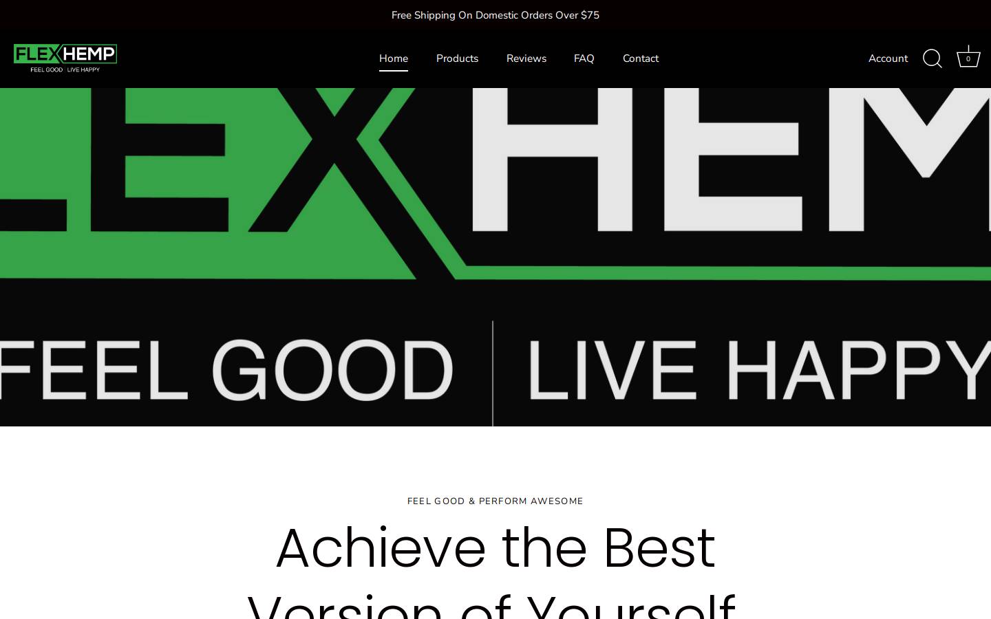 realflexhemp.com homepage screenshot