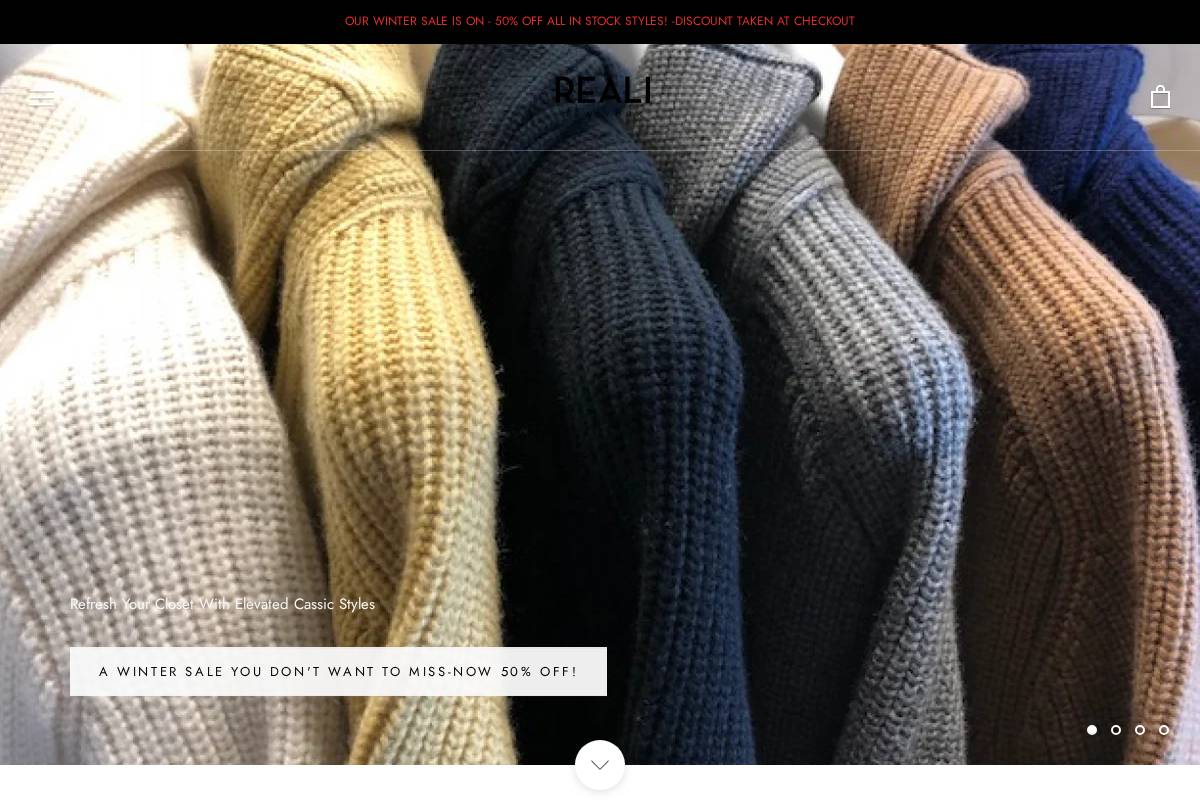 realinewyork.com homepage screenshot