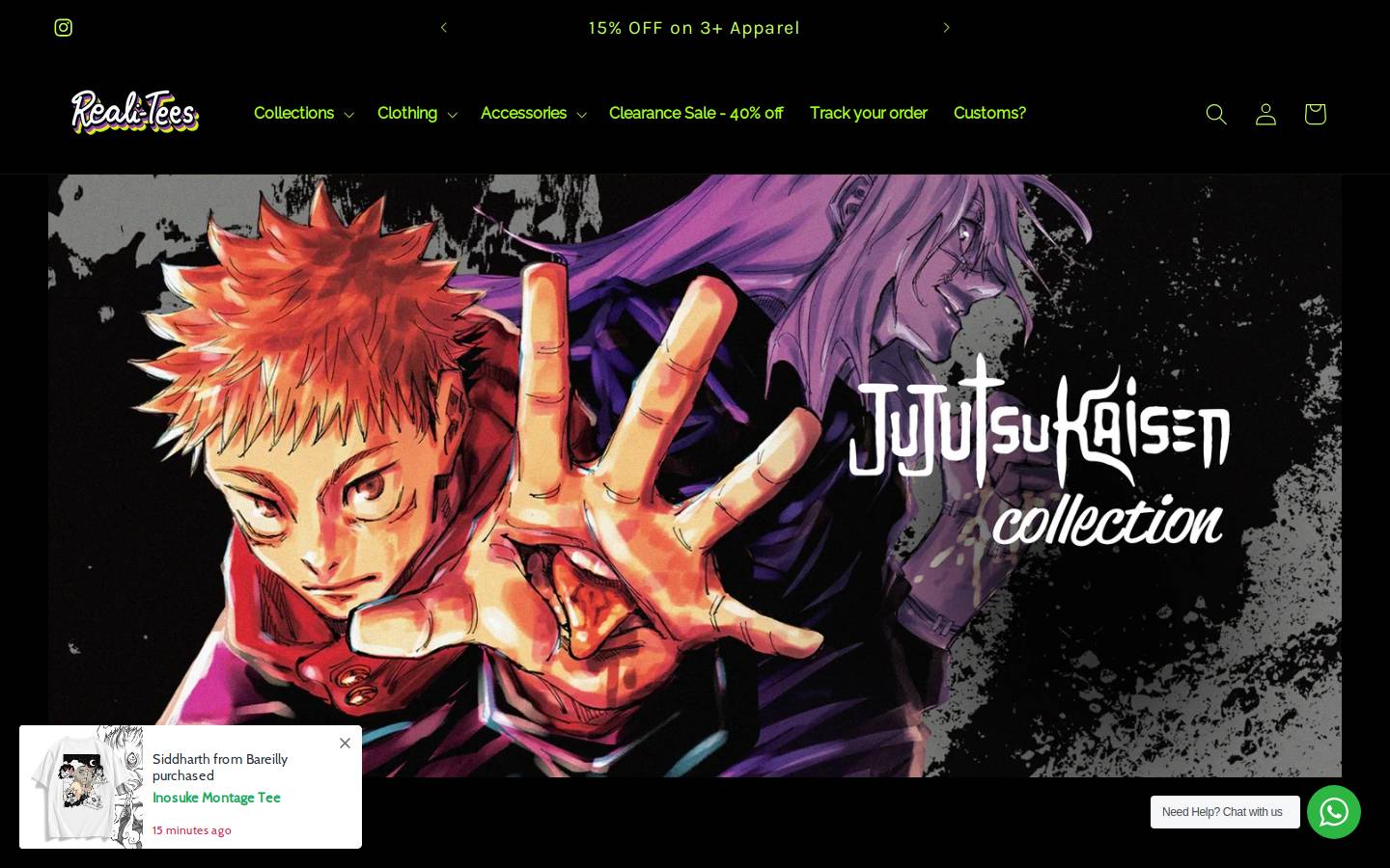 realitees.in homepage screenshot