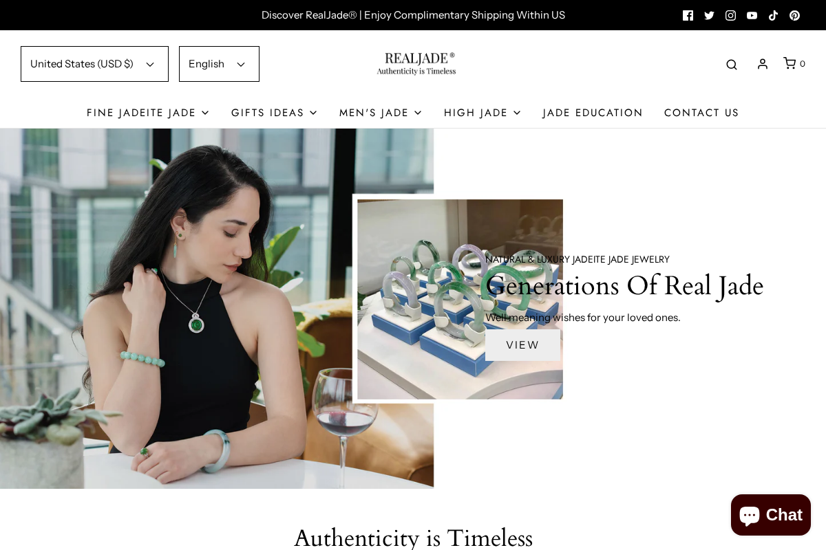 RealJade® Co. homepage screenshot