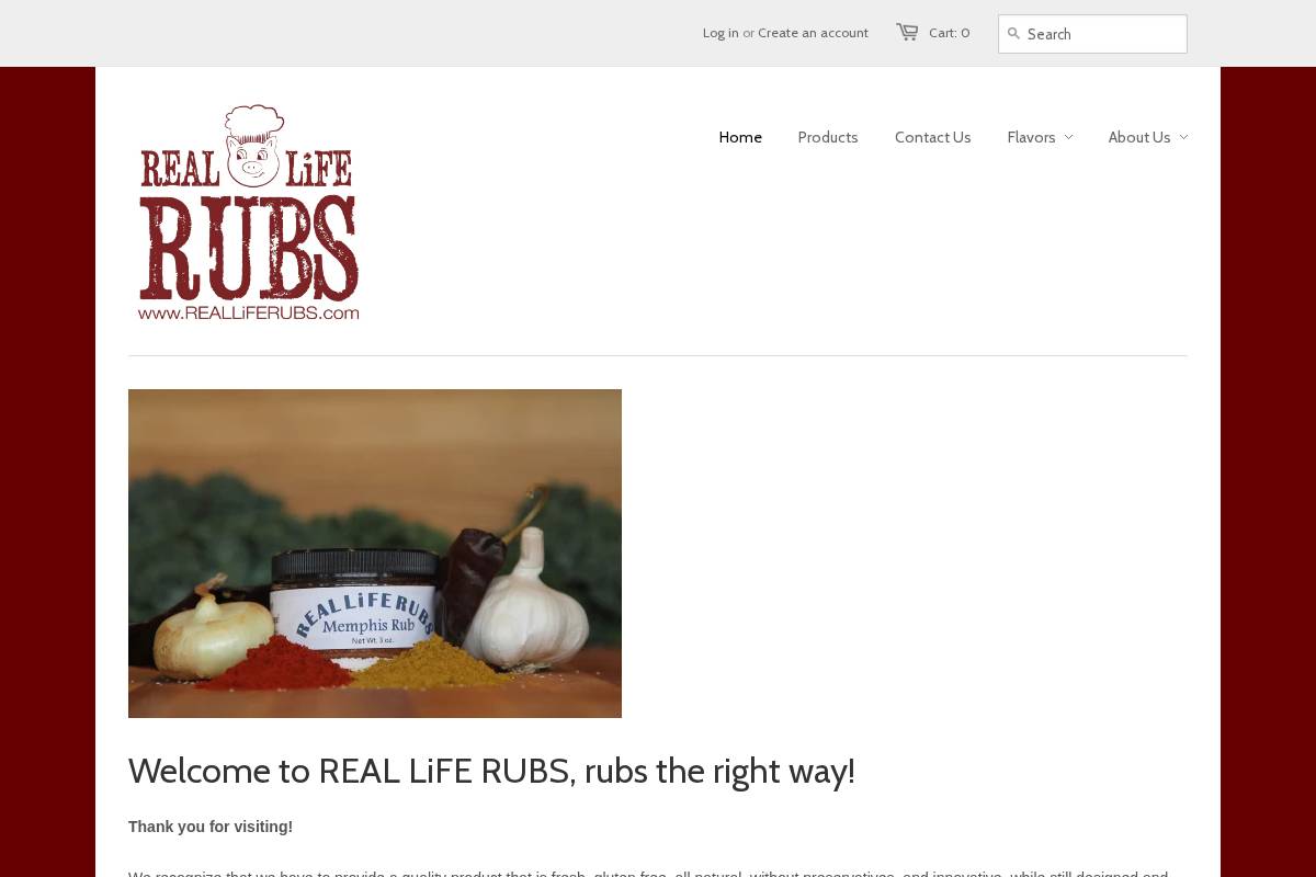 realliferubs.com homepage screenshot