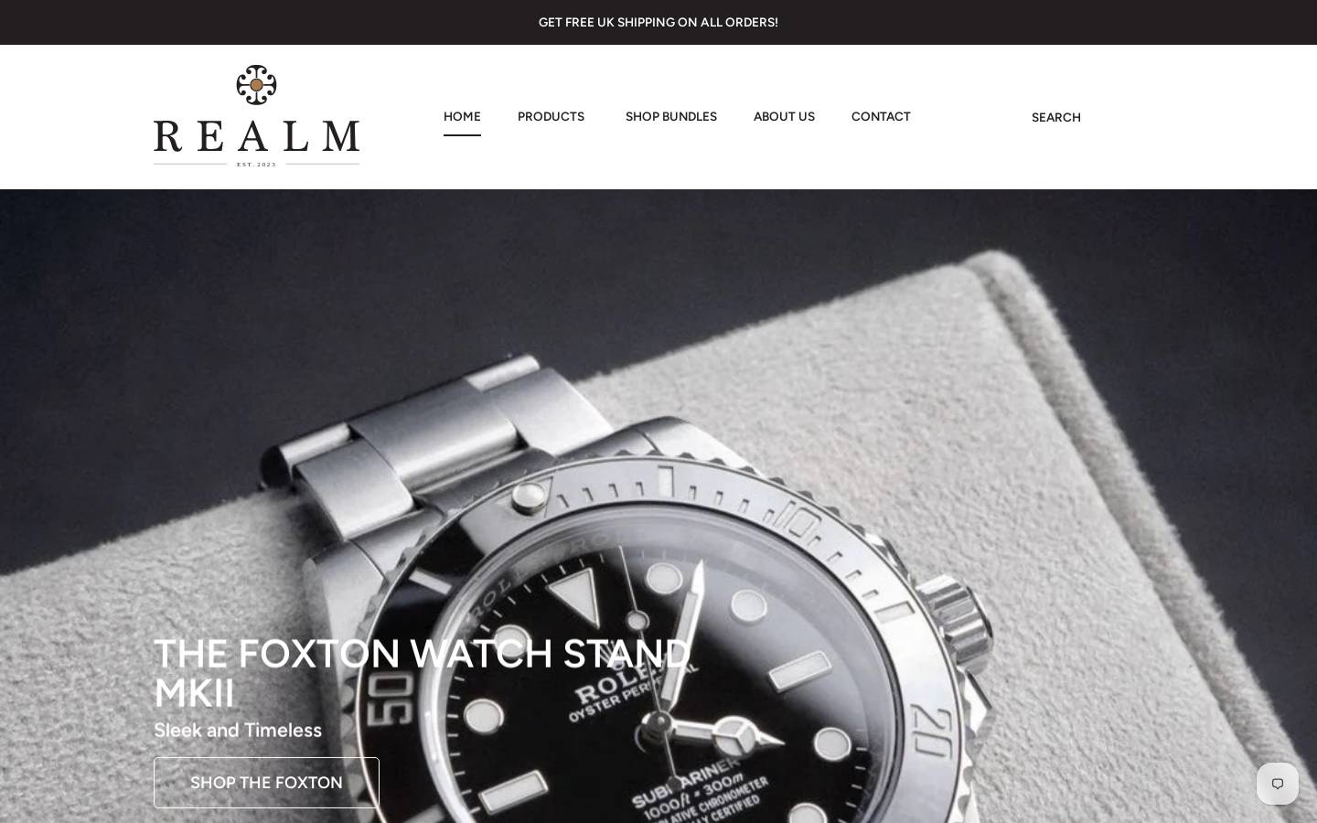 realm-designs.com homepage screenshot
