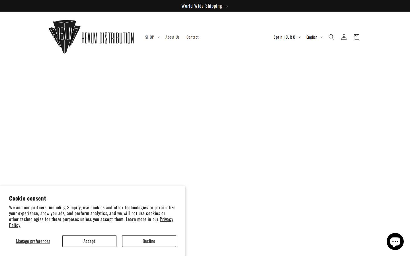 realmdistribution.com homepage screenshot