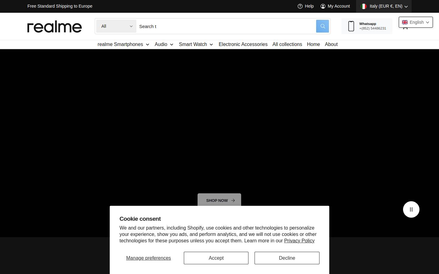 realmestores.com homepage screenshot