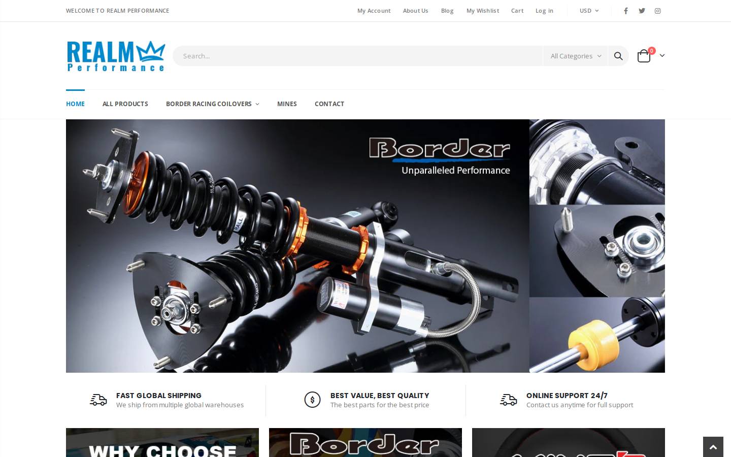 realmperformance.com homepage screenshot