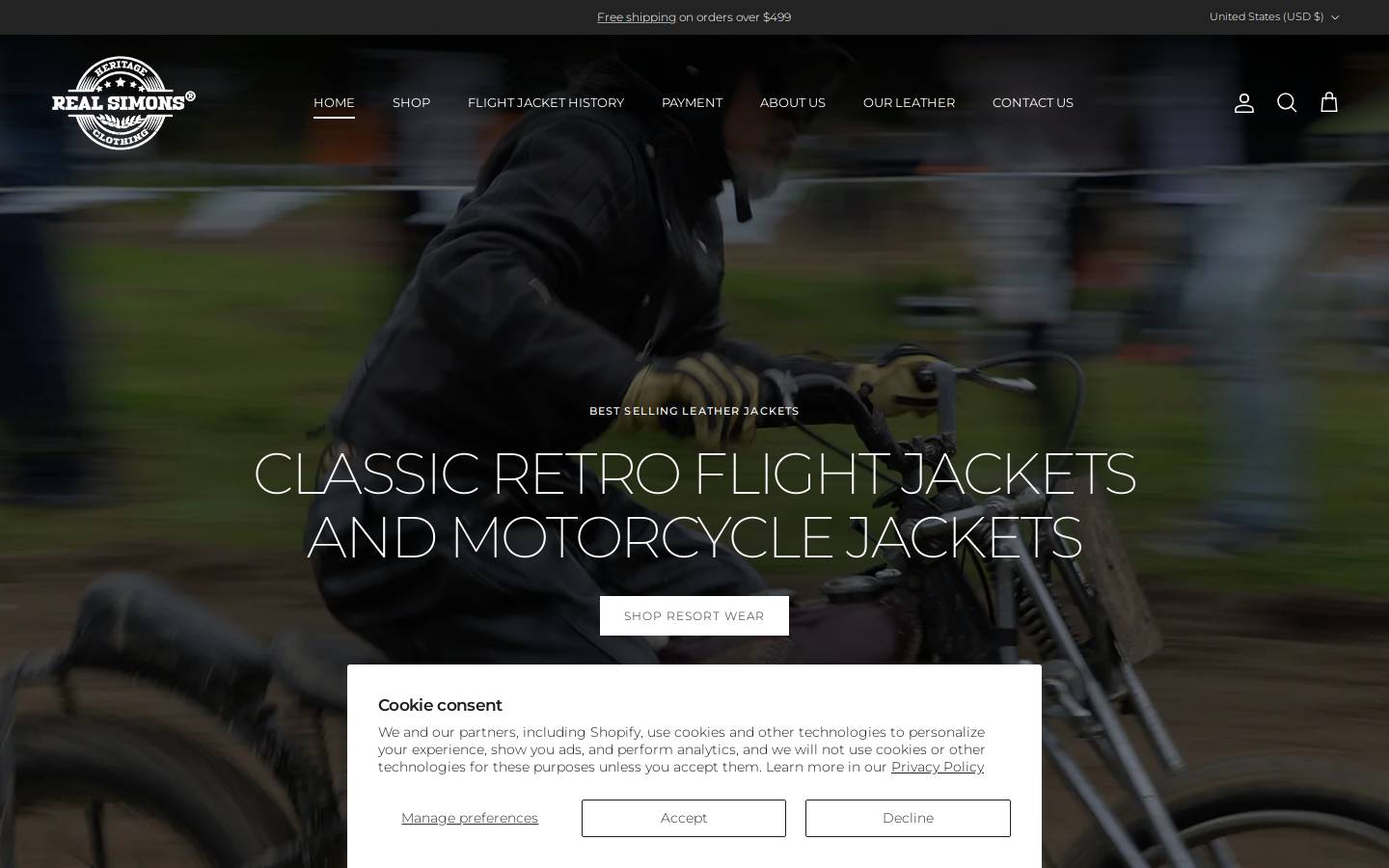 realsimons.com homepage screenshot