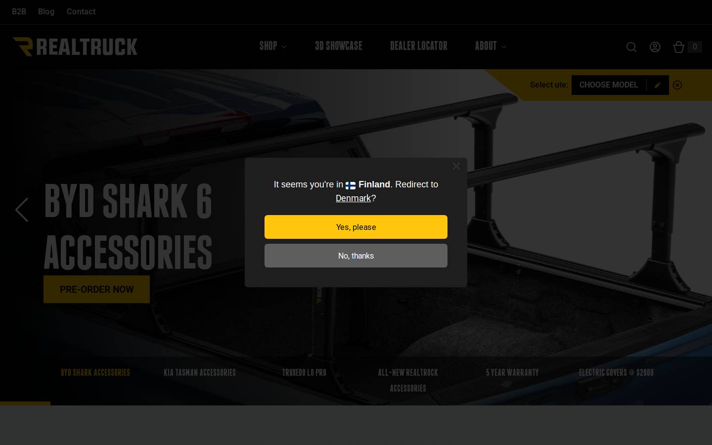RealTruck.com homepage screenshot