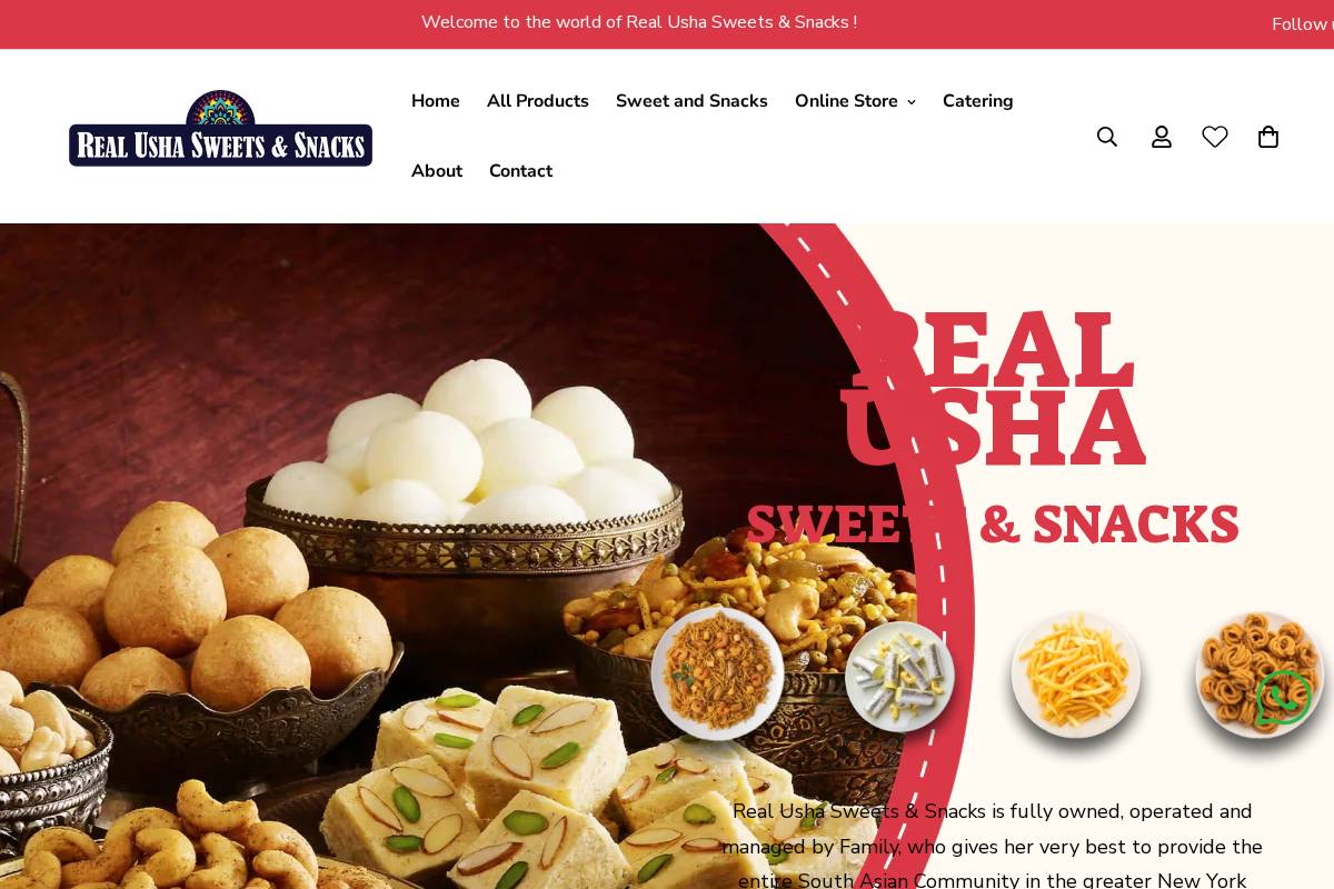 realusha.com homepage screenshot