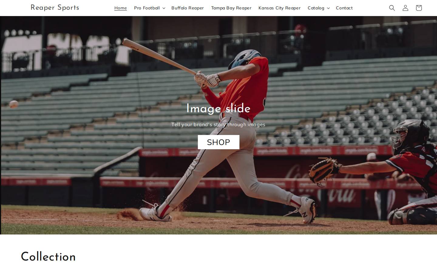 Reaper Enterprises homepage screenshot
