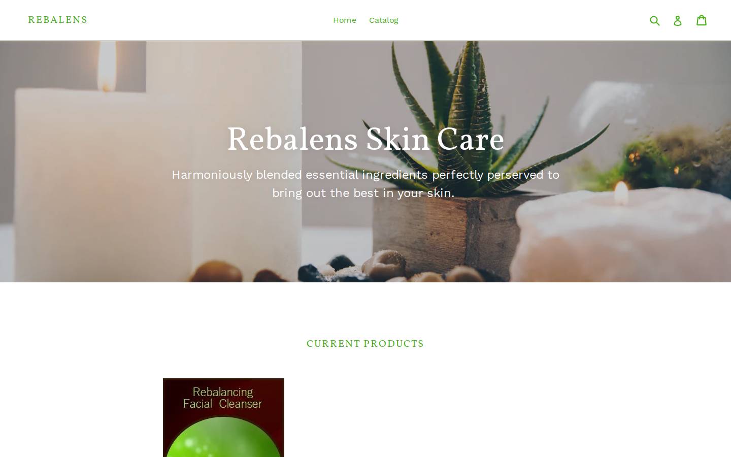 rebalens.com homepage screenshot