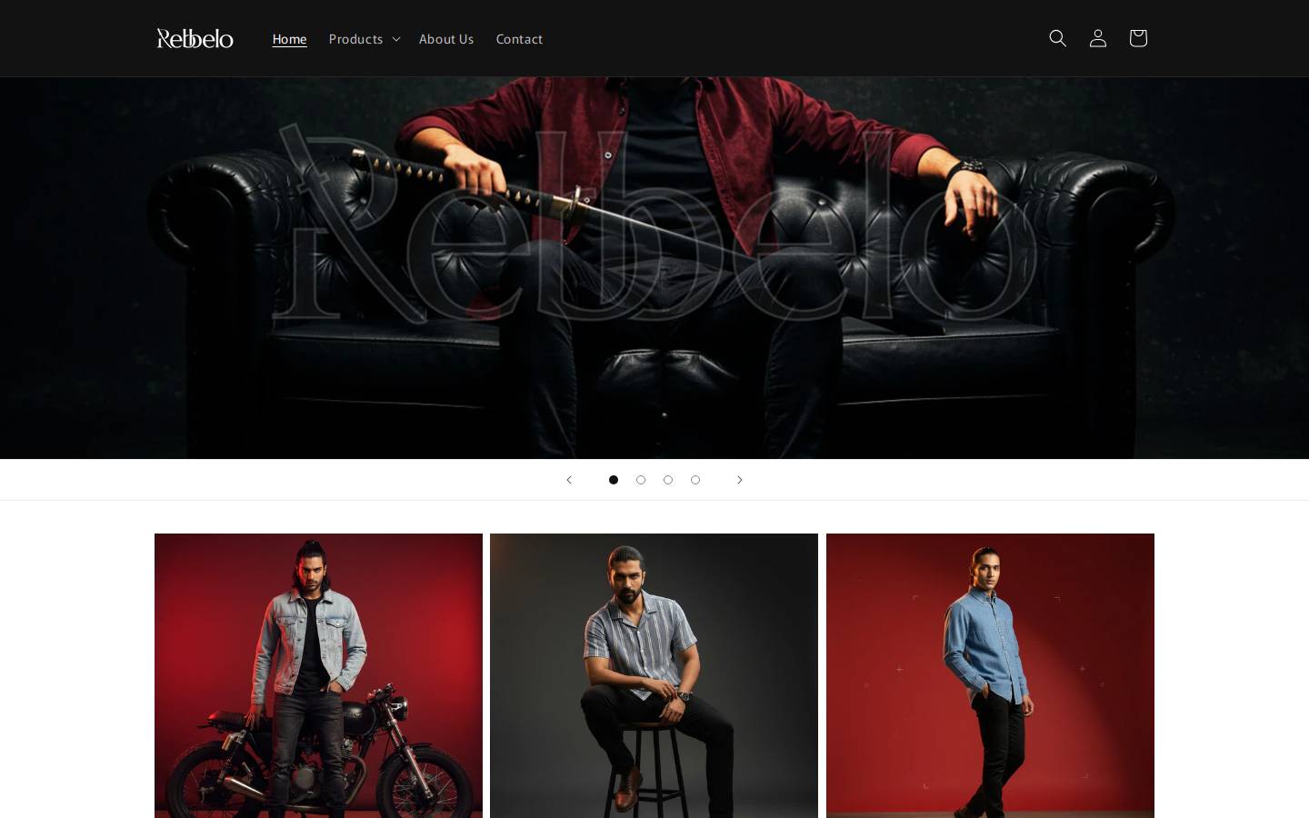 rebbelo.com homepage screenshot