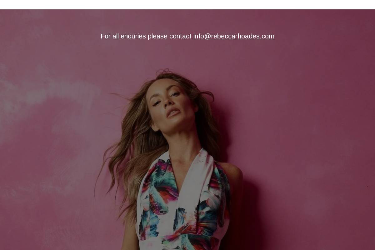 Rebeccarhoades homepage screenshot