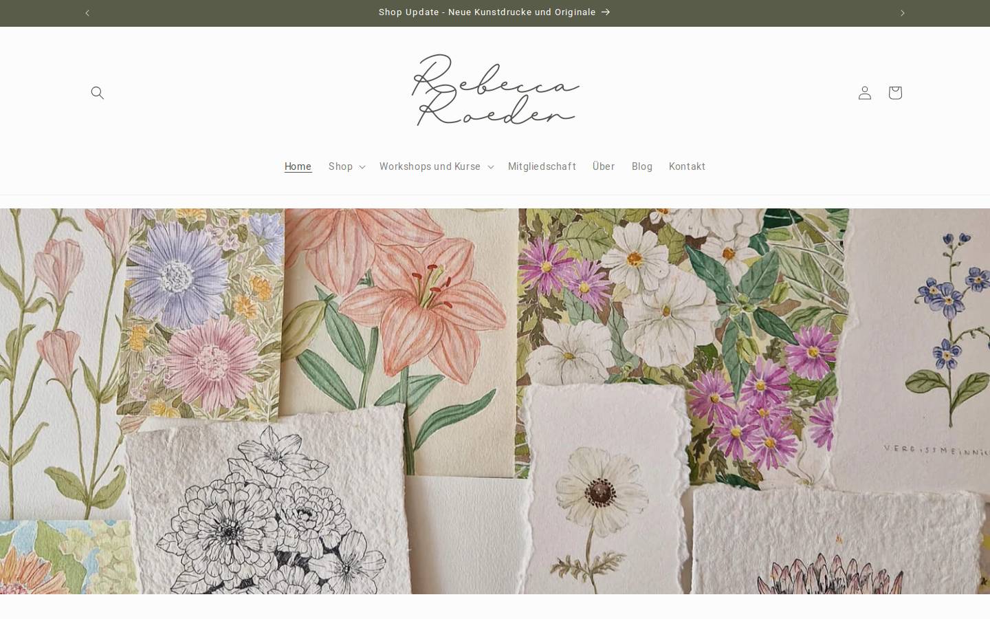 rebeccaroeder.com homepage screenshot