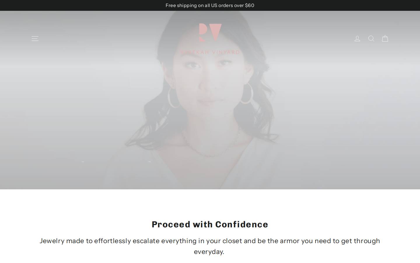 rebekahvinyard.com homepage screenshot