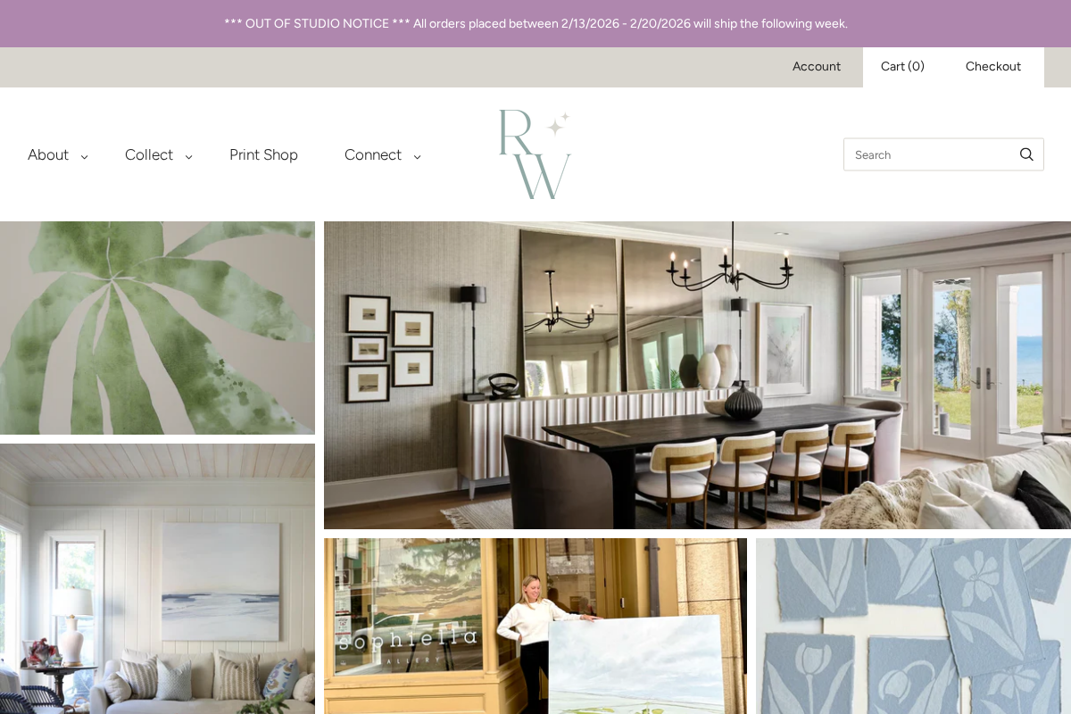 rebekahwebb.com homepage screenshot