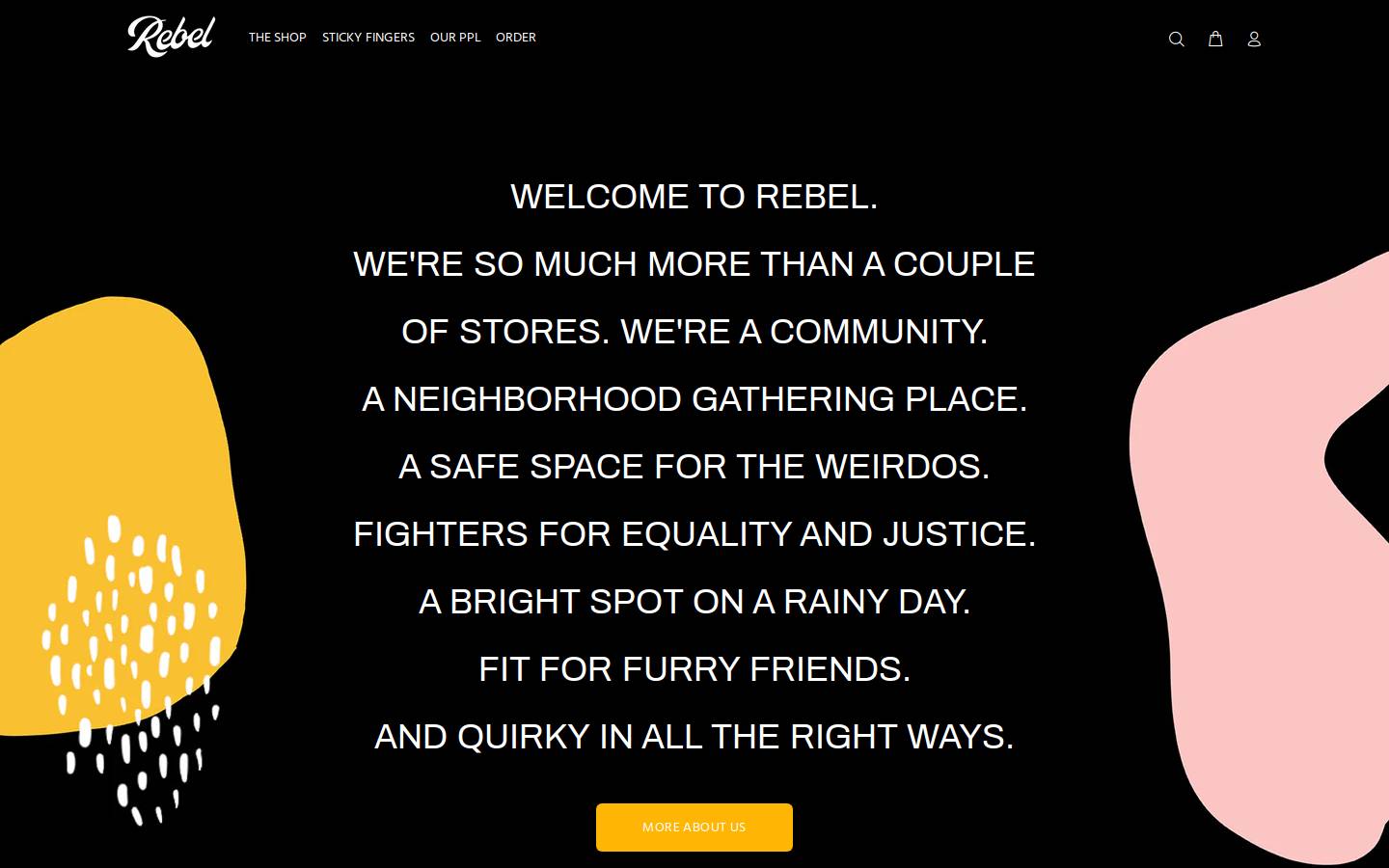 rebelgr.com homepage screenshot