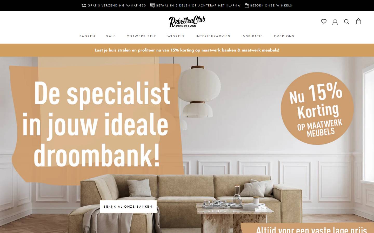 Rebellenclub homepage screenshot