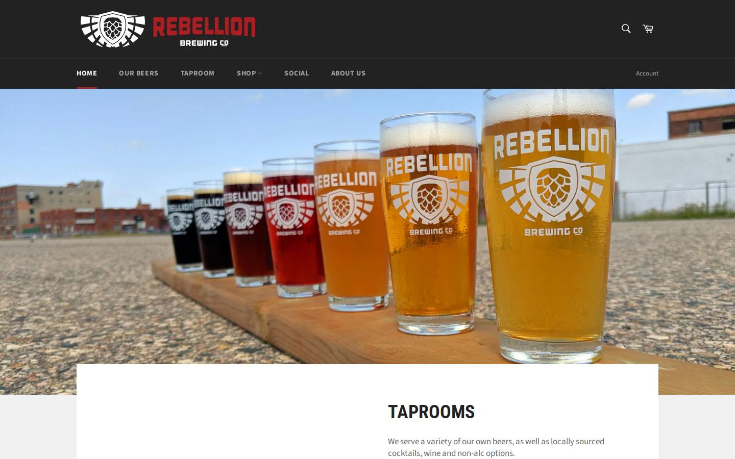 rebellionbrewing.ca homepage screenshot