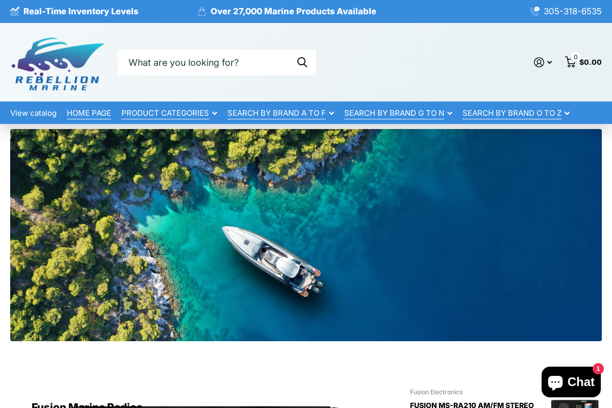 REBELLION MARINE homepage screenshot