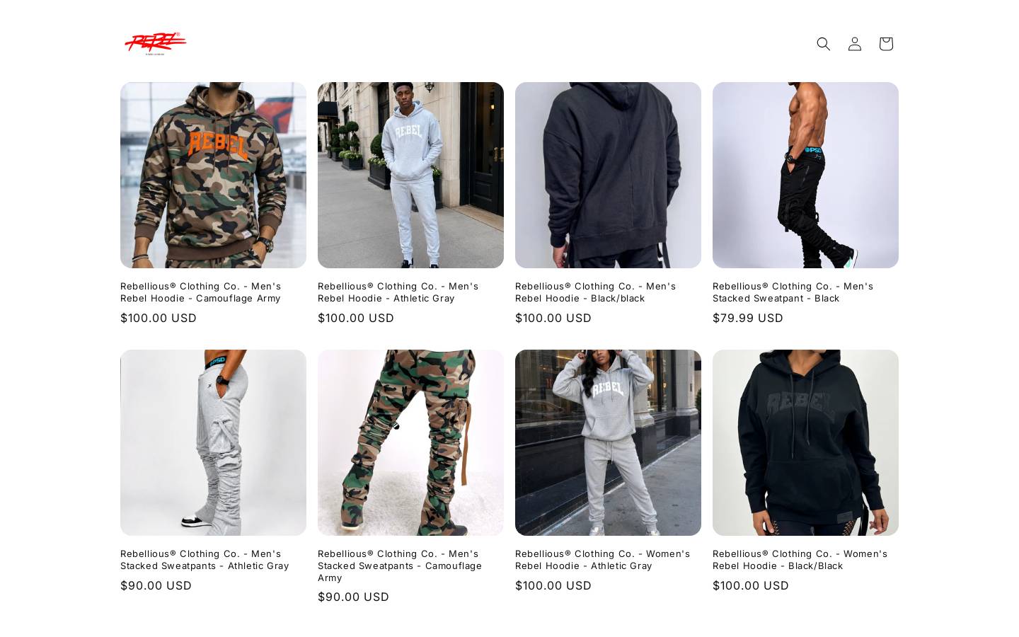 rebelliousco.com homepage screenshot