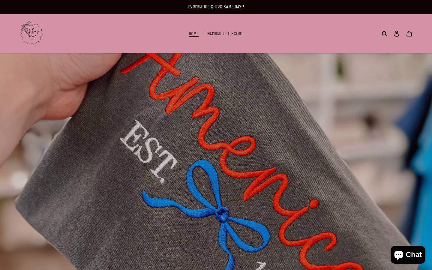 rebelliousrose.us homepage screenshot