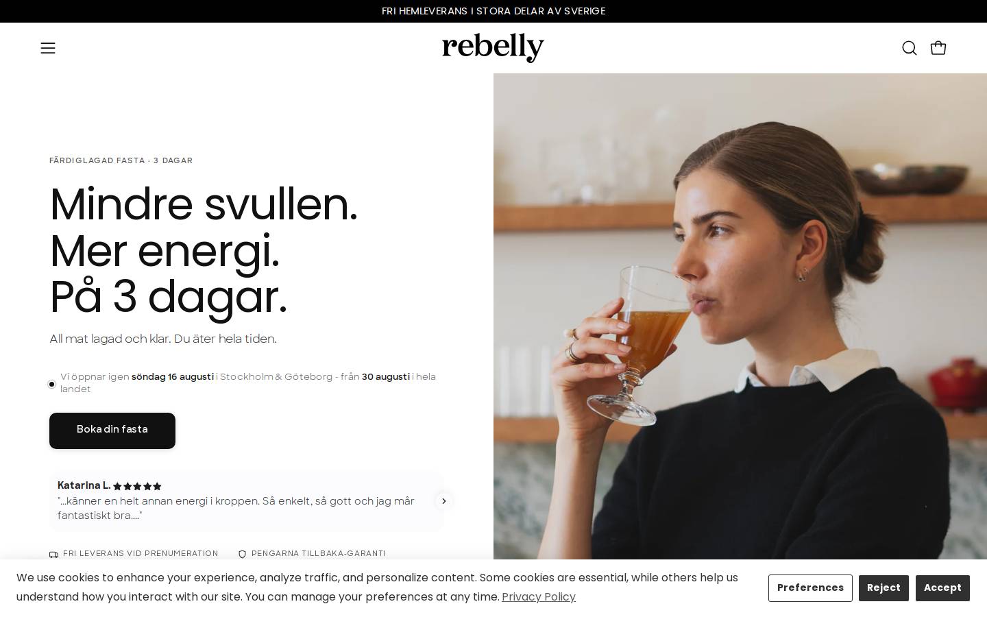 rebelly.se homepage screenshot