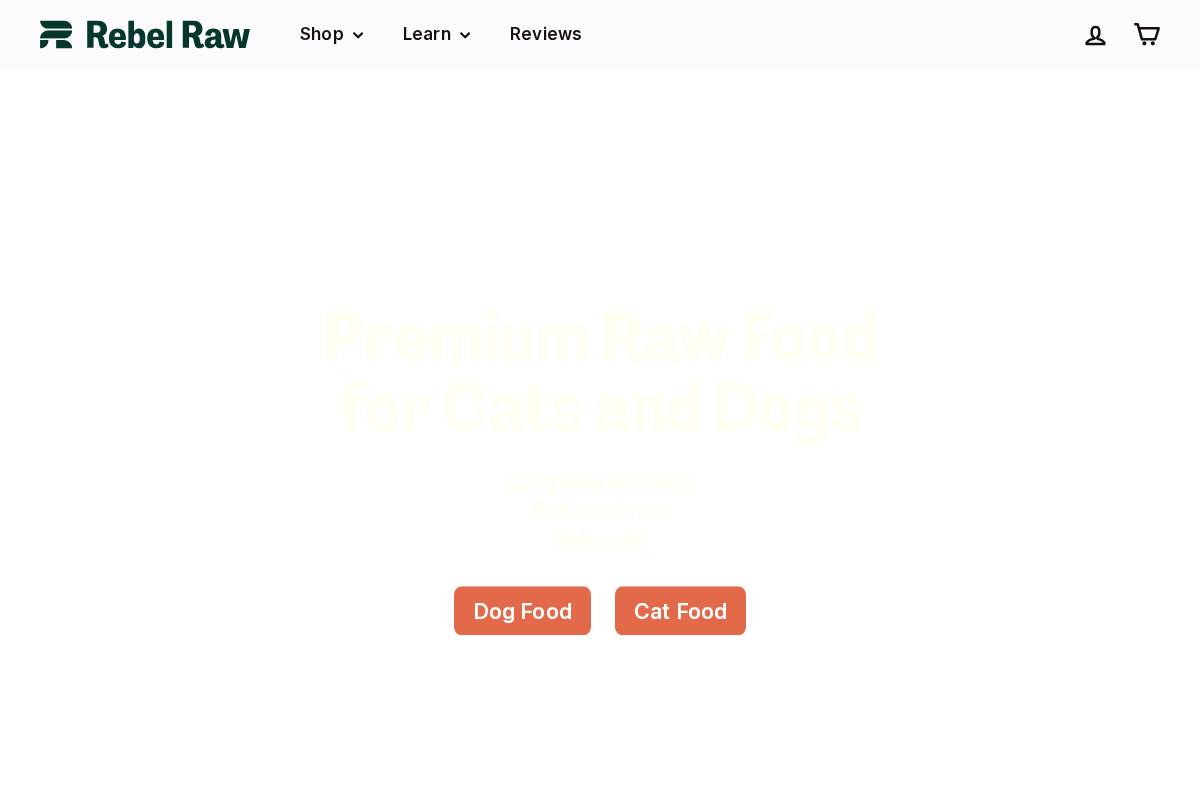 rebelraw.com homepage screenshot