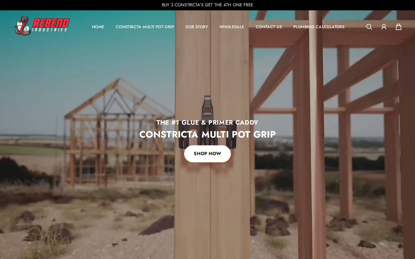 rebends.com homepage screenshot