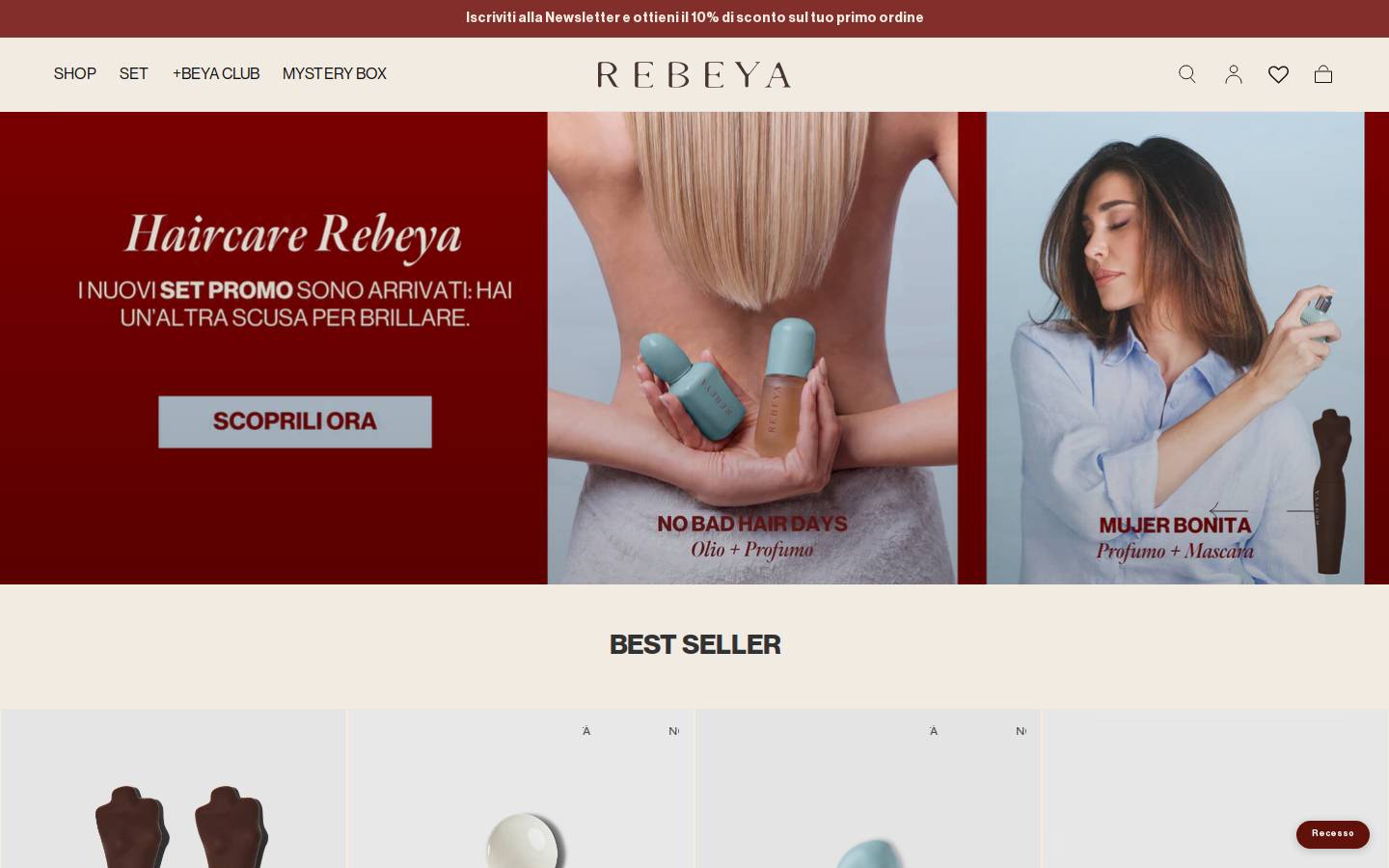 Rebeyabeauty homepage screenshot