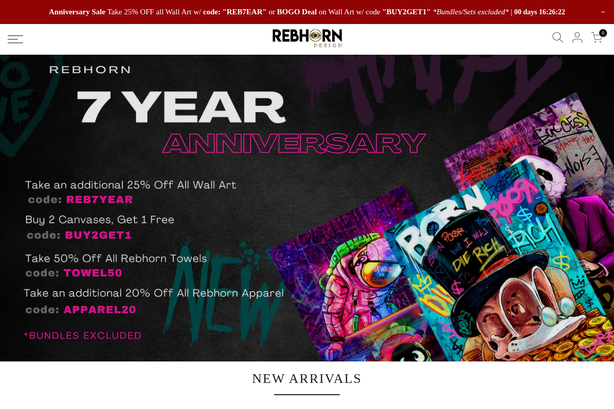 rebhorndesign.com homepage screenshot